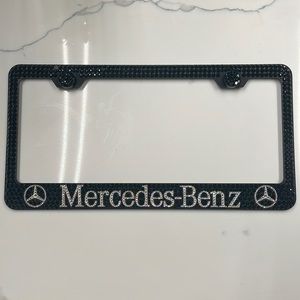 Mercedes Benz Swarovski License Plate Frame
